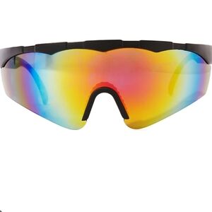 Dolls Kill Rainbow Shield Sunglasses